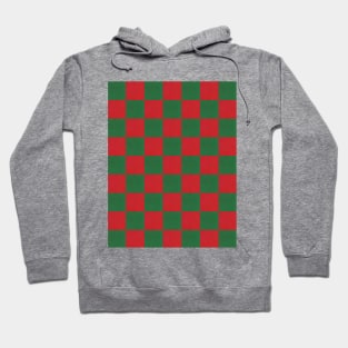 Red & Green Checkerboard Hoodie